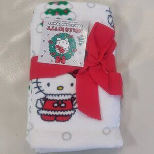 Hello Kitty Hand Towels 2pk Christmas